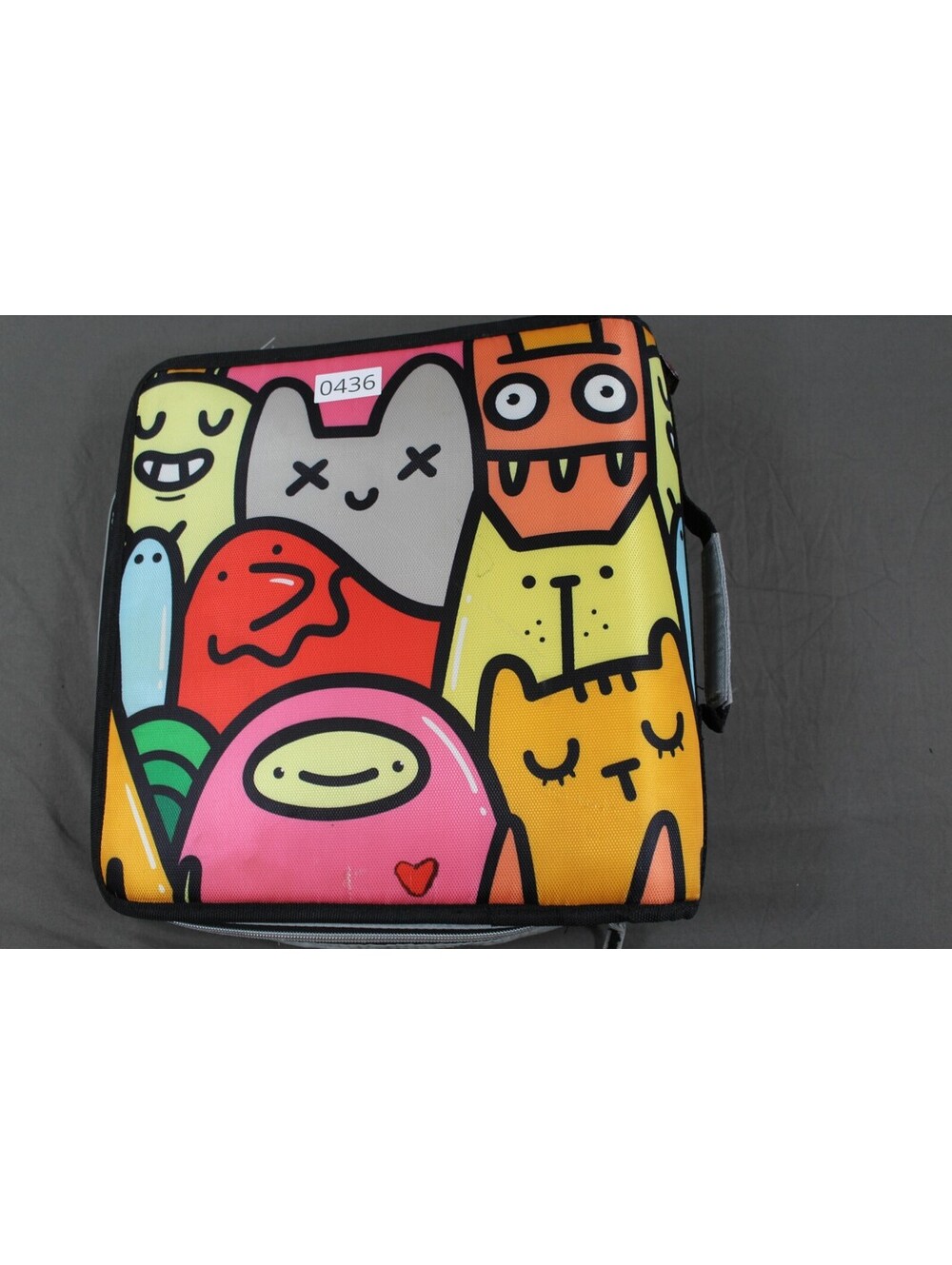 Colorful Cartoon Animal 3-Ring Binder Organizer Case, Used - Picture 5 of 5